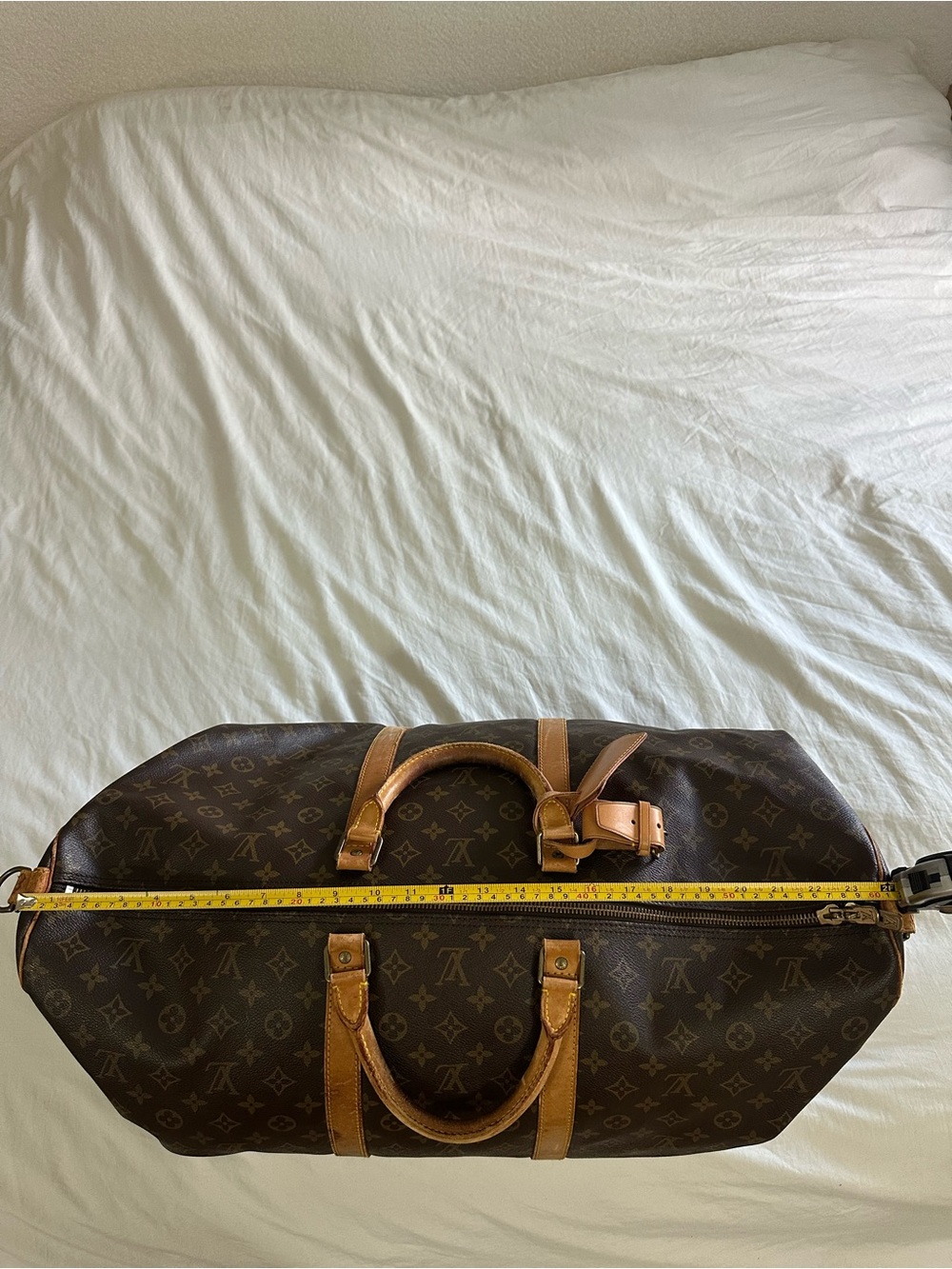 Used Louis Vuitton Monogram Keepall Bandouliere 60 M41412 Women's Bosto 3... - Picture 8 of 9
